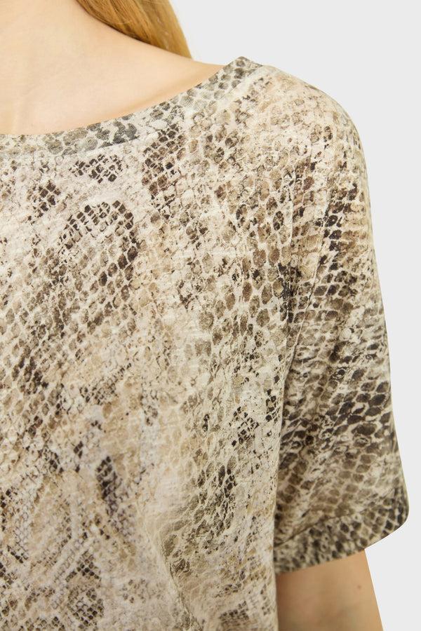 Gerard Darel T-shirt Oversize Python - GENEVIEVE