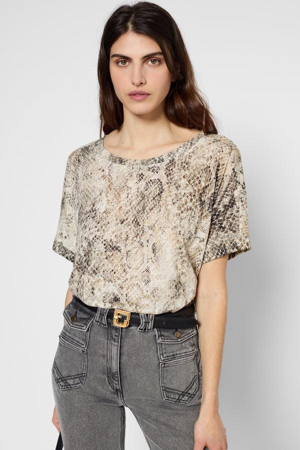 gerard darel T-shirt oversize python - GENEVIEVE