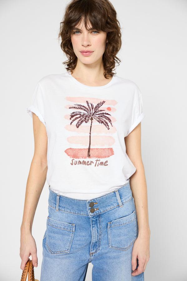 gerard darel T-shirt palmier - GWENAELLE
