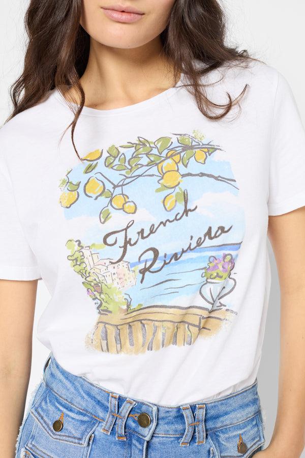 Gerard Darel T-shirt Sérigraphié En Coton - GRACIE