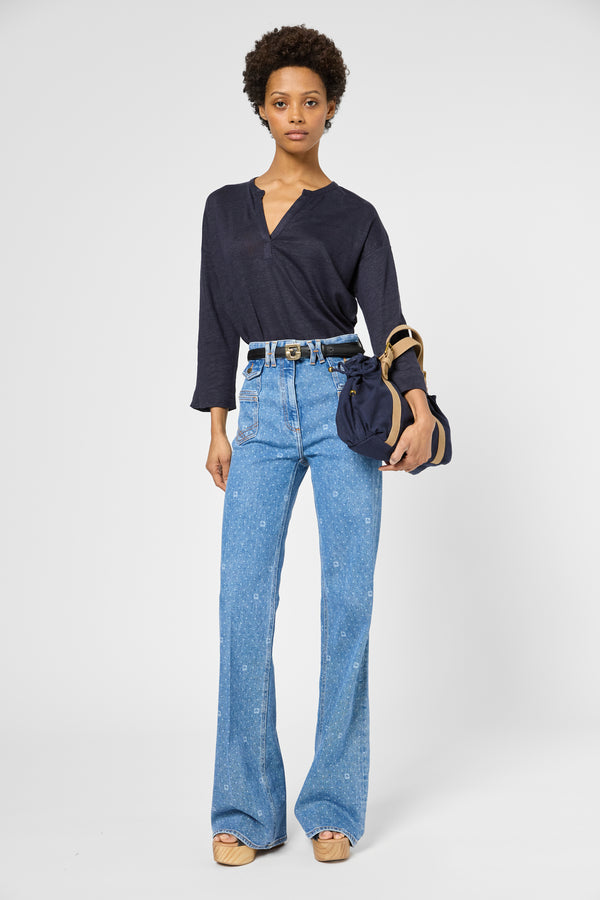 Gerard Darel T-shirt Tunisien En Lin - GRETTA