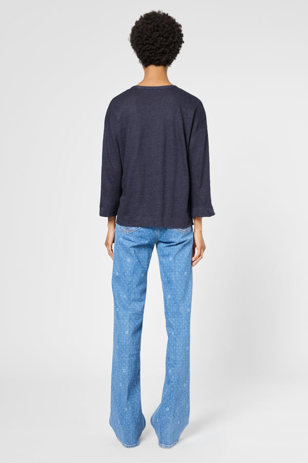 Gerard Darel T-shirt Tunisien En Lin - GRETTA