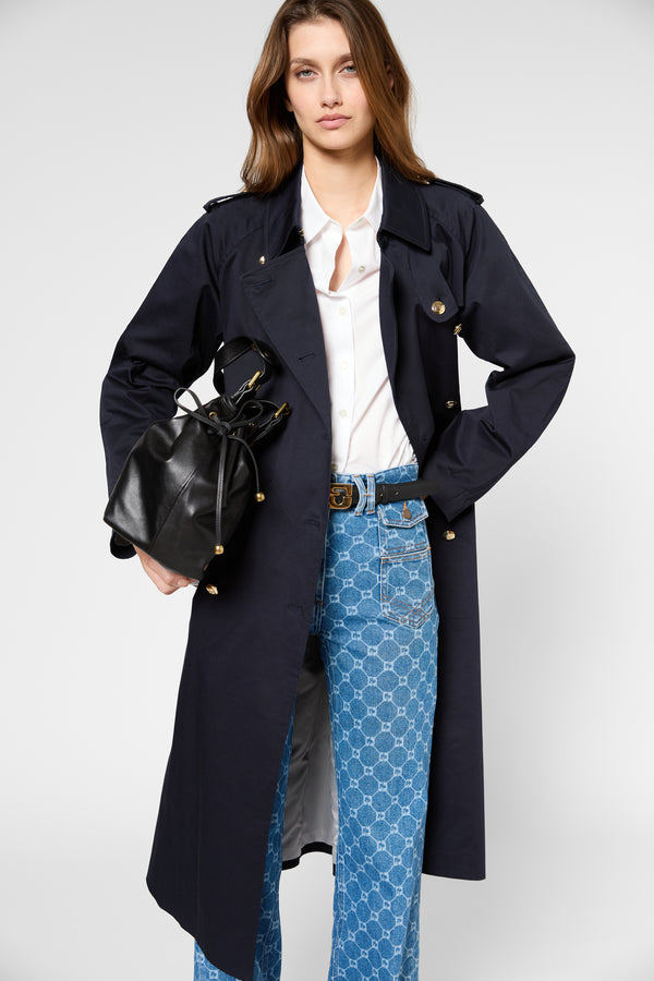 Gerard Darel Trench à Boutons Dorés - SERGE