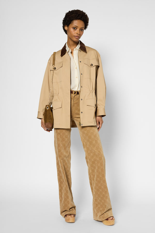 Gerard Darel Trench à Col En Velours - ZOELIE