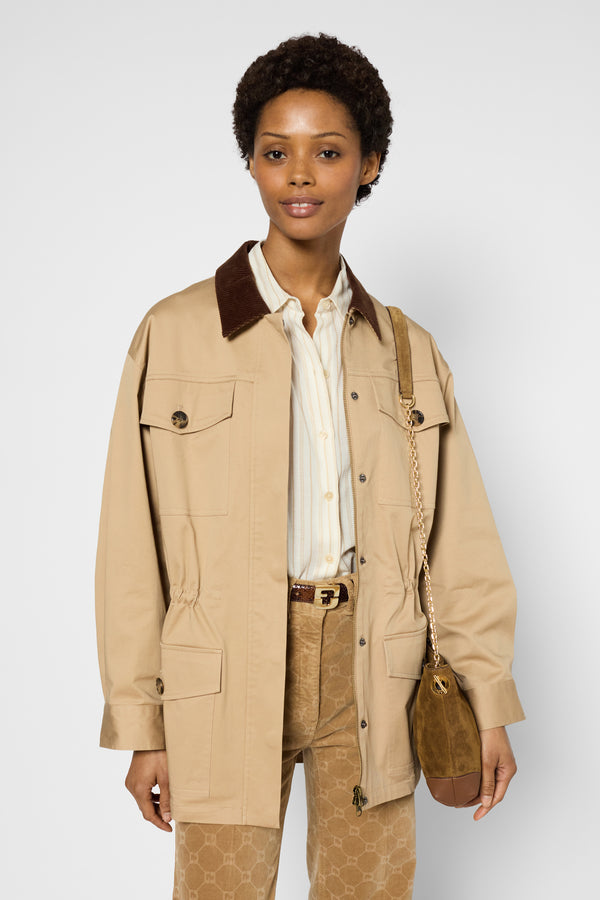 gerard darel Trench à col en velours - ZOELIE