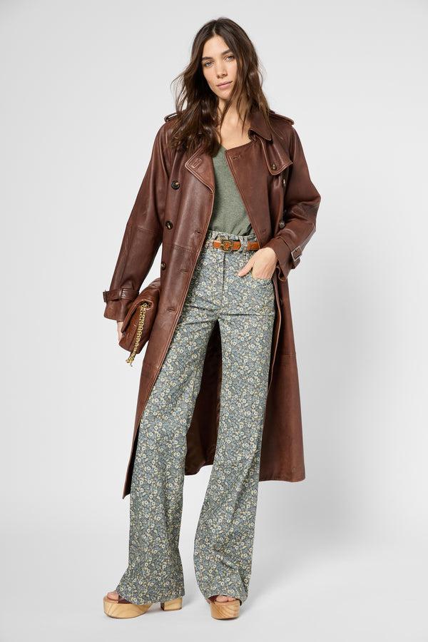 gerard darel Trench en cuir d'agneau - LEXIE