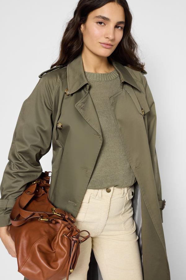 Gerard Darel Trench Long Kaki - SERGE