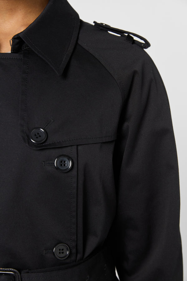 Gerard Darel Trench Long Noir - SERGE