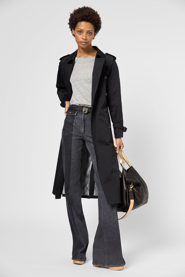 gerard darel Trench long noir - SERGE