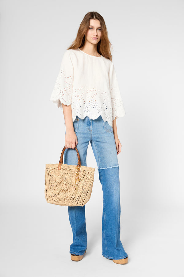 Gerard Darel Tunique En Lin Brodé - UMEIKA