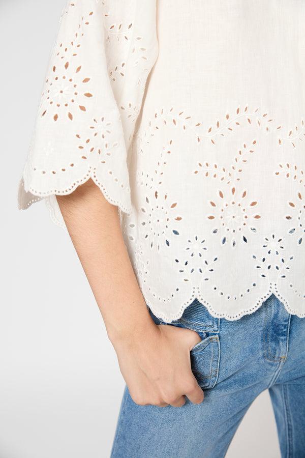 Gerard Darel Tunique En Lin Brodé - UMEIKA