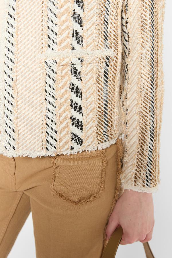 Gerard Darel Veste Courte Effilochée - REMINA