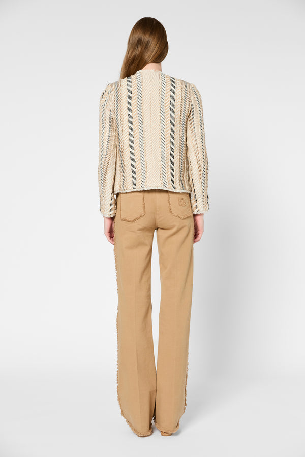 Gerard Darel Veste Courte Effilochée - REMINA