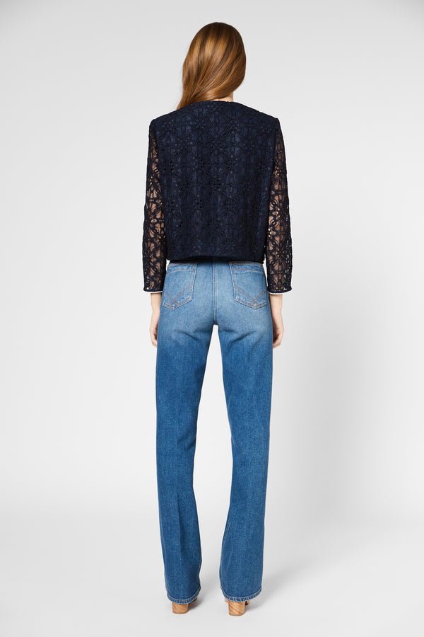 Gerard Darel Veste Courte En Dentelle - RISA
