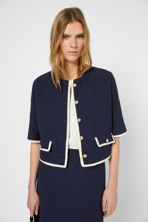 gerard darel Veste courte esprit tweed - RELINA