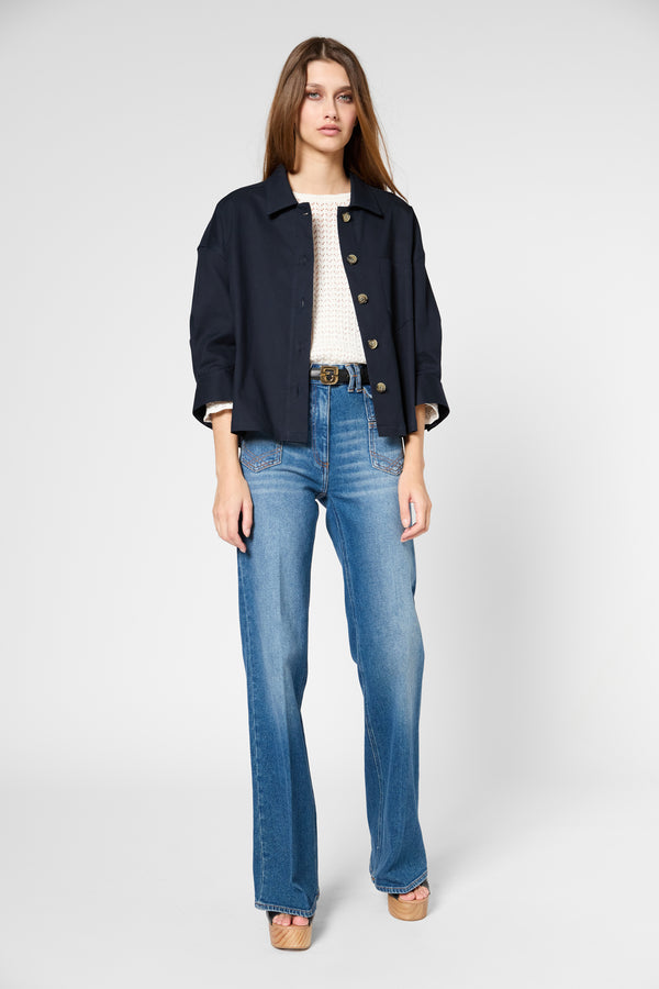 Gerard Darel Veste Courte Et Large En Coton - RISELA