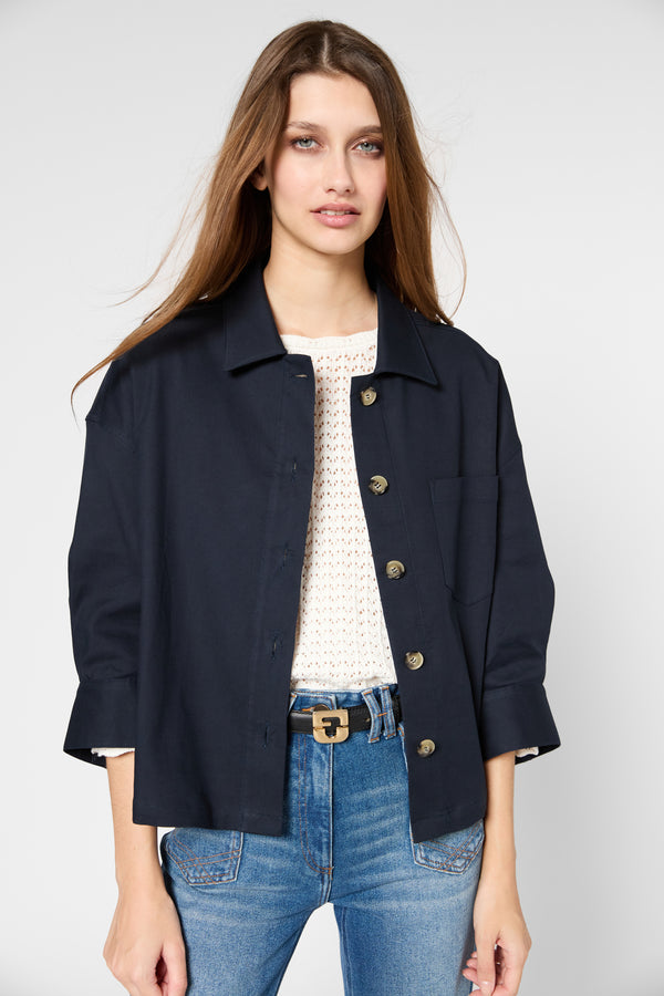 gerard darel Veste courte et large en coton - RISELA