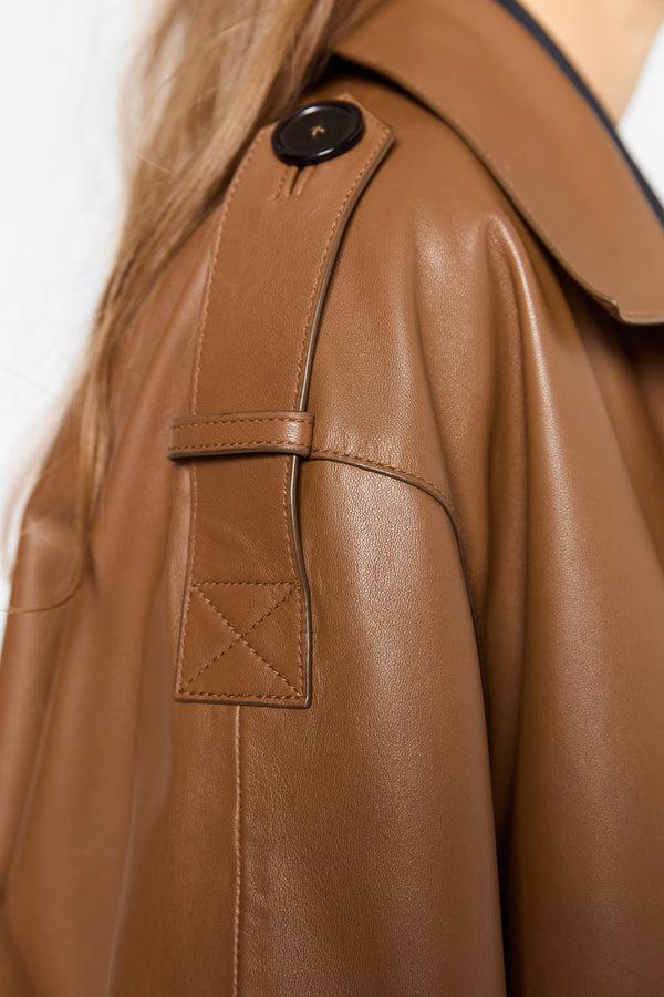 Gerard Darel Veste Croisée En Cuir - RACHEL