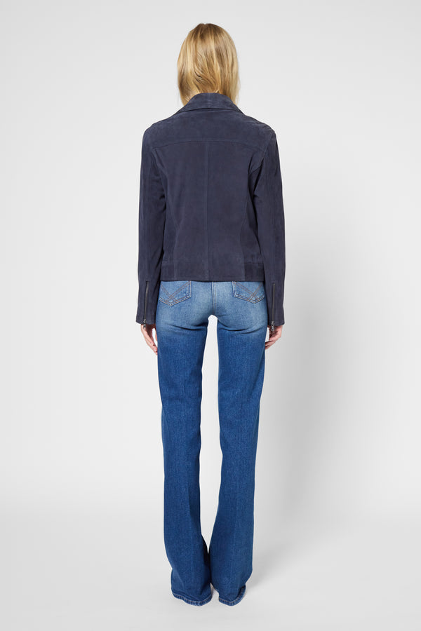 Gerard Darel Veste En Cuir Velours - JOCELINE