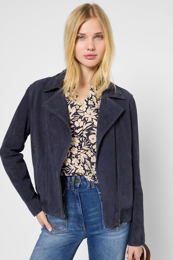 gerard darel Veste en cuir velours - JOCELINE