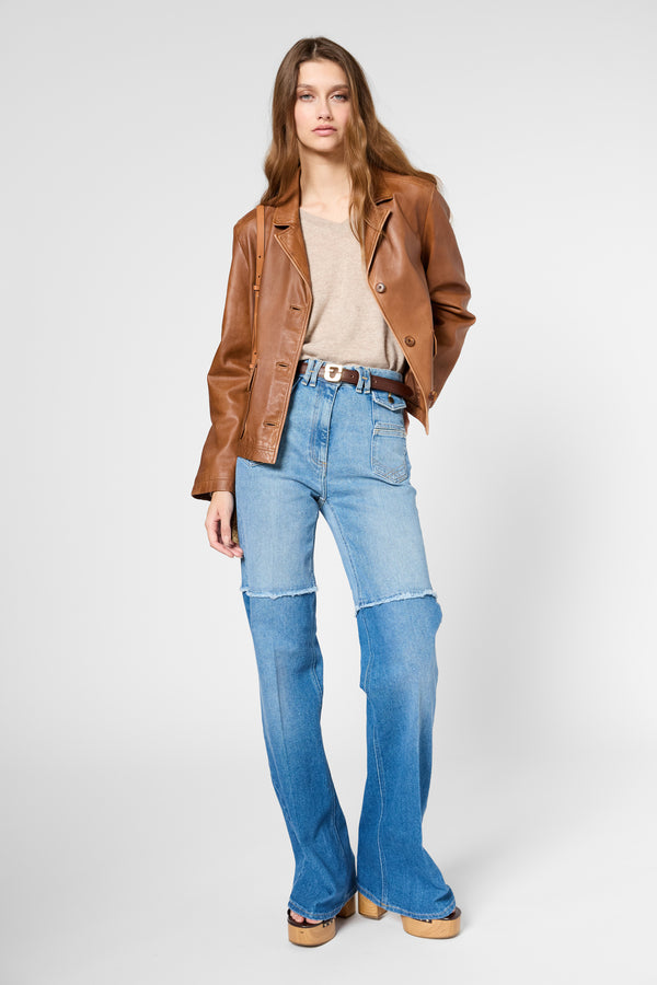 Gerard Darel Veste En Cuir Vieilli - ROSEL