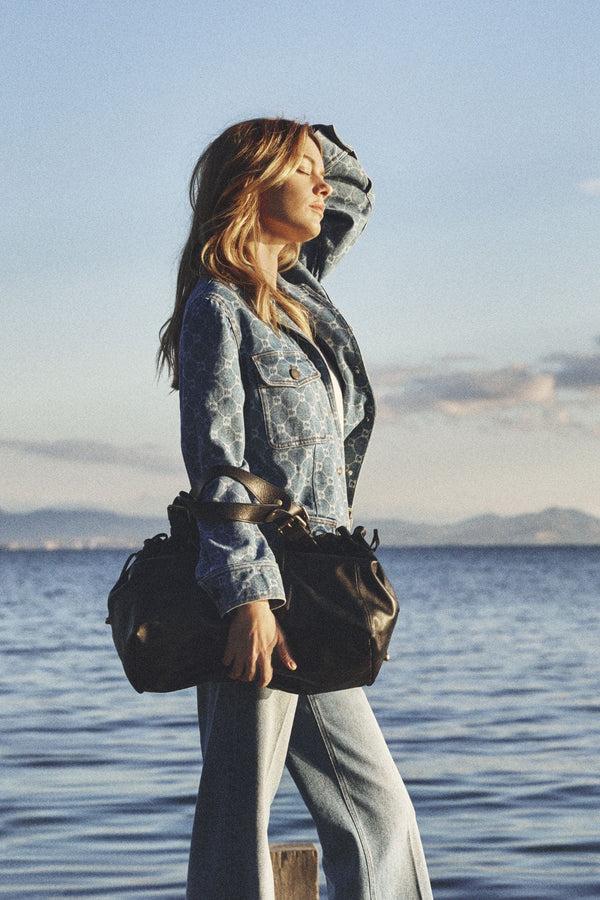 Gerard Darel Veste En Denim à Monogramme - ROSANIA