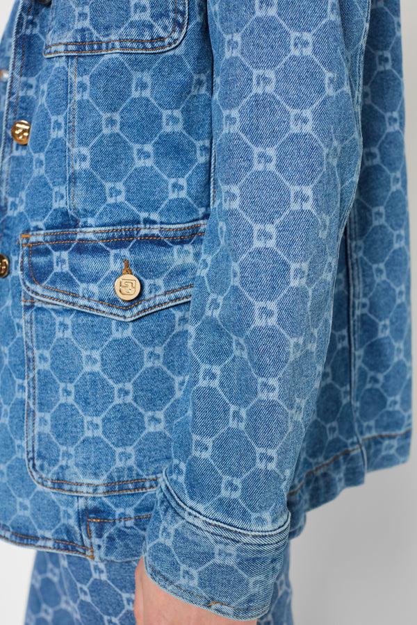 Gerard Darel Veste En Denim à Monogramme - ROSANIA