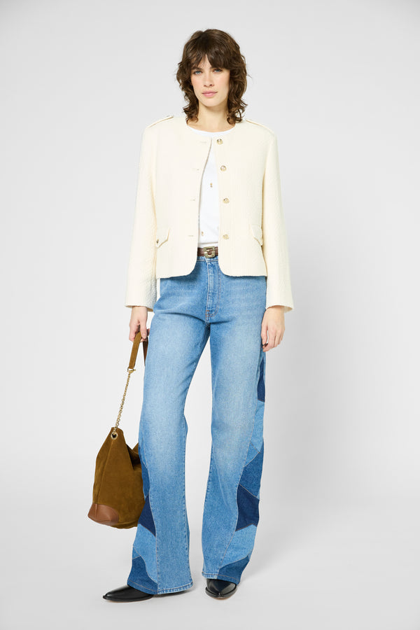 Gerard Darel Veste En Tweed Uni - RONIE