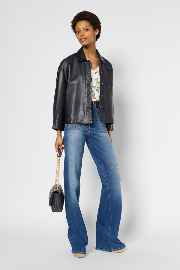 Gerard Darel Veste Oversize En Cuir - ROSALIE