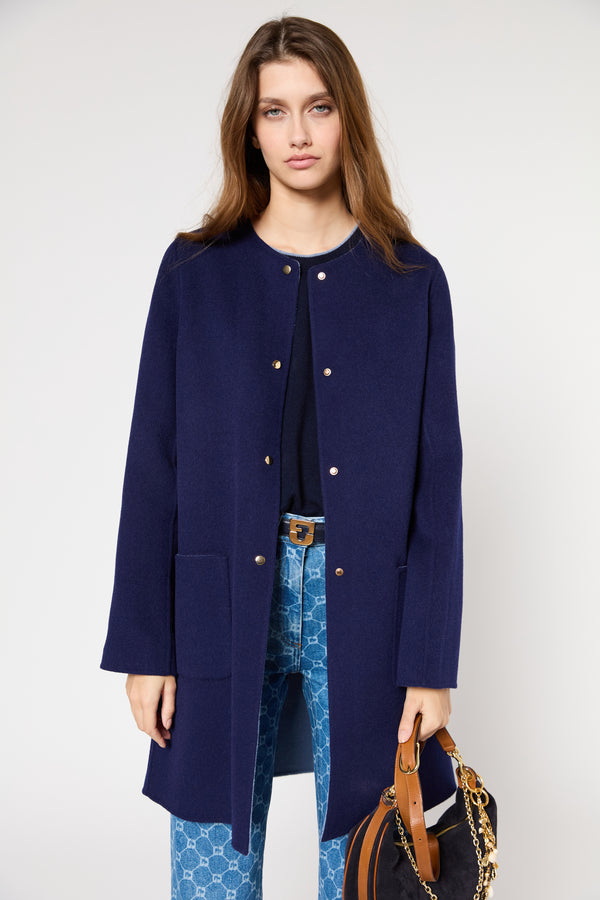 Gerard Darel Manteau Réversible En Laine Fine - SACHA