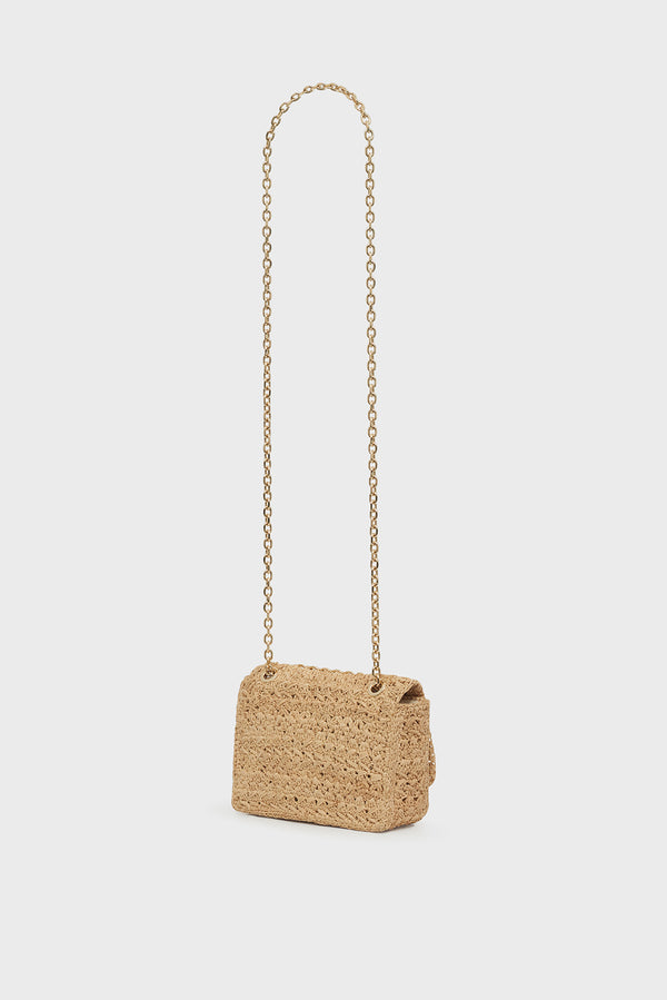 Gerard Darel Mini Sac Porté Travers En Raphia - LE MINI FANNY