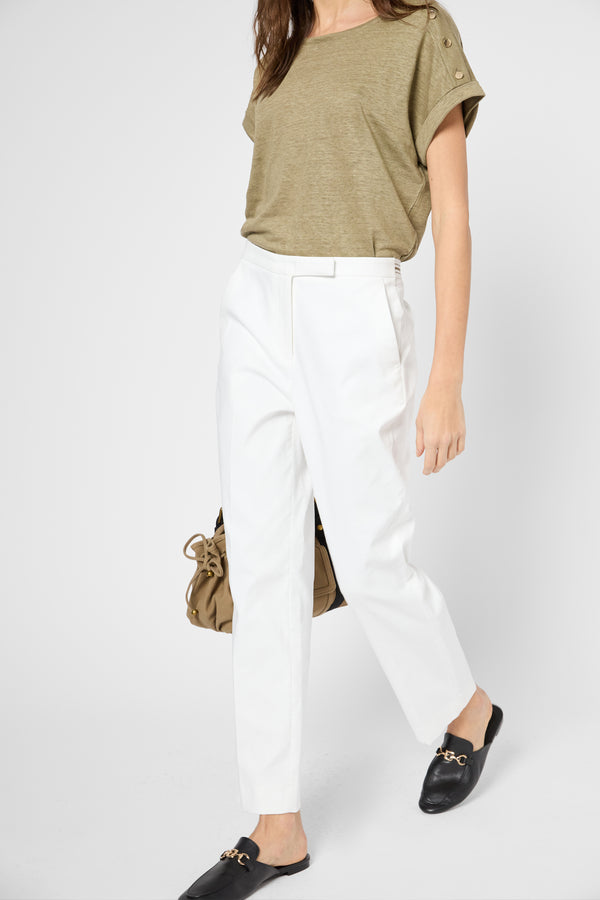 Gerard Darel Pantalon Droit élastiqué En Coton - LOUISE