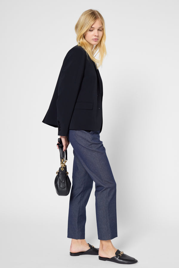 Gerard Darel Pantalon Droit élastiqué En Denim - LYLA