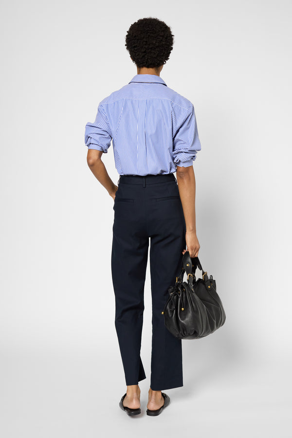 Gerard Darel Pantalon Droit En Coton à Ceinture - LUVA
