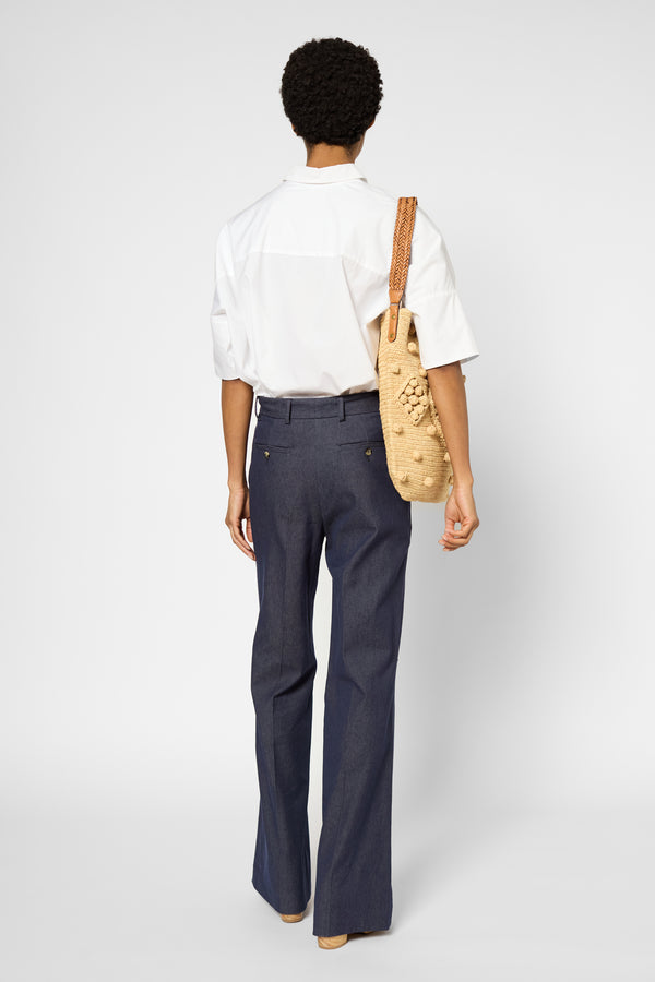 Gerard Darel Pantalon Flare Esprit Denim Brut - LYDRA