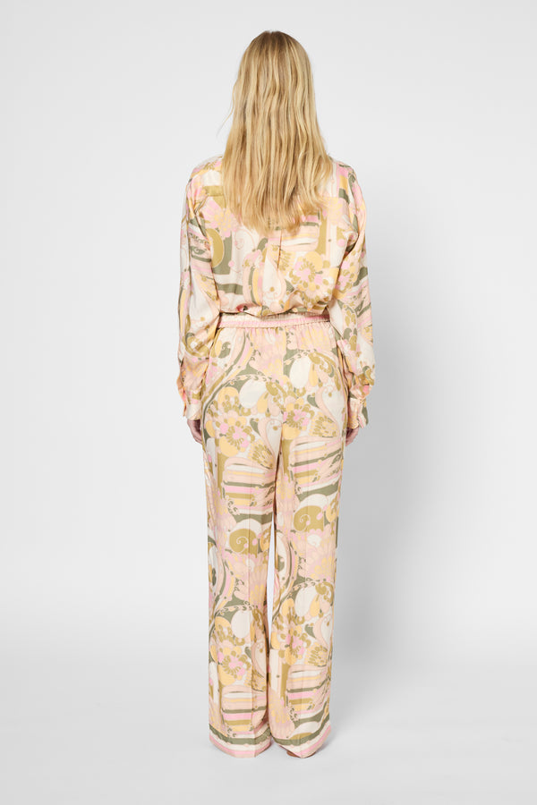 Gerard Darel Pantalon Large Satiné Imprimé Foulard - LIRA