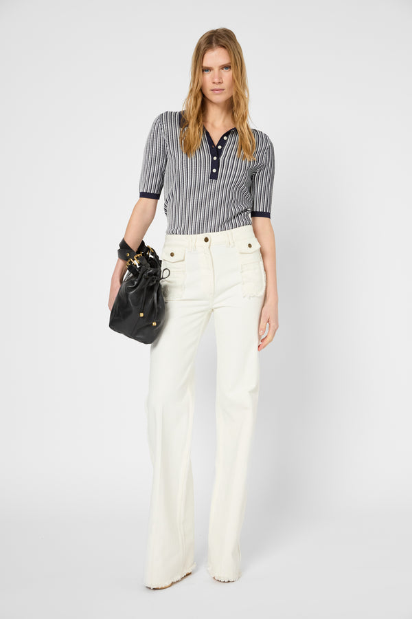 Gerard Darel Polo Bicolore à Manches Courtes - JARELLE