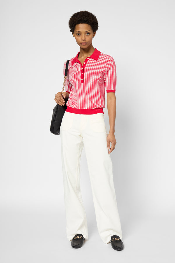 Gerard Darel Polo Bicolore à Manches Courtes - JARELLE