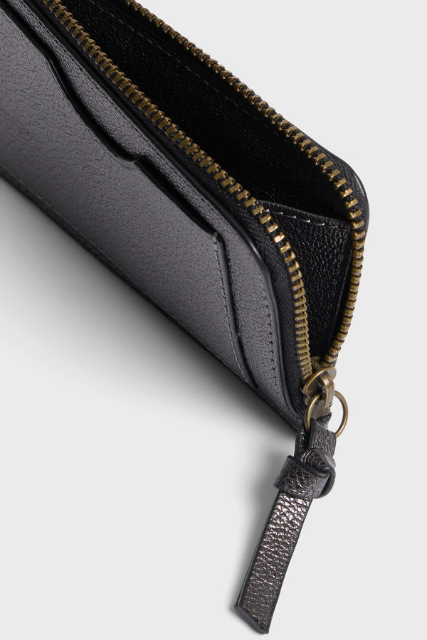 Gerard Darel Porte Carte En Cuir Métallisé - LE CARDHOLDER