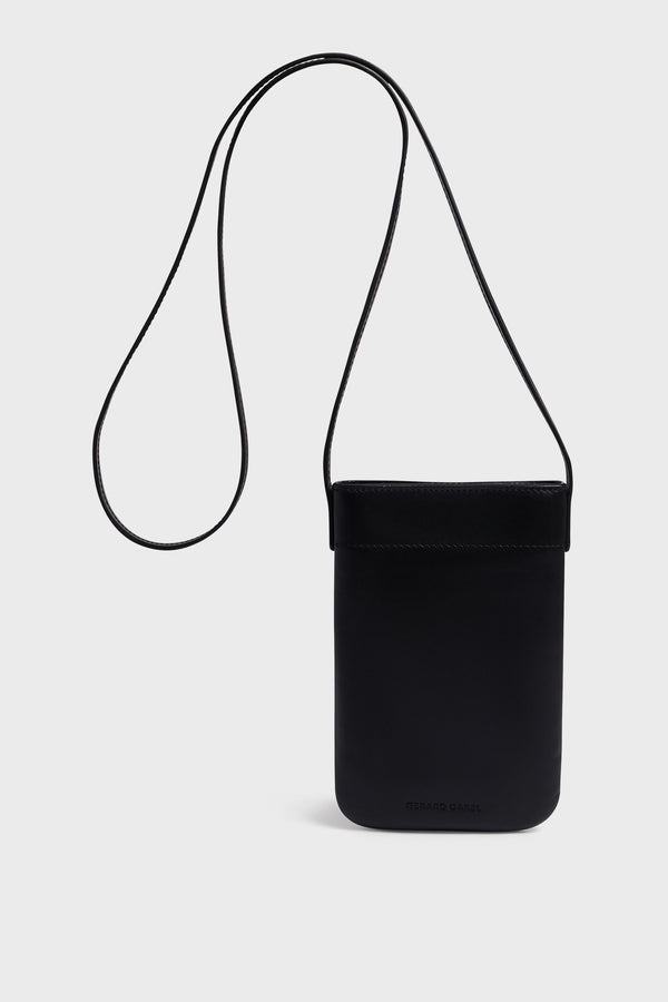 Gerard Darel Porte Téléphone En Cuir Effet Froissé - LADYPHONE