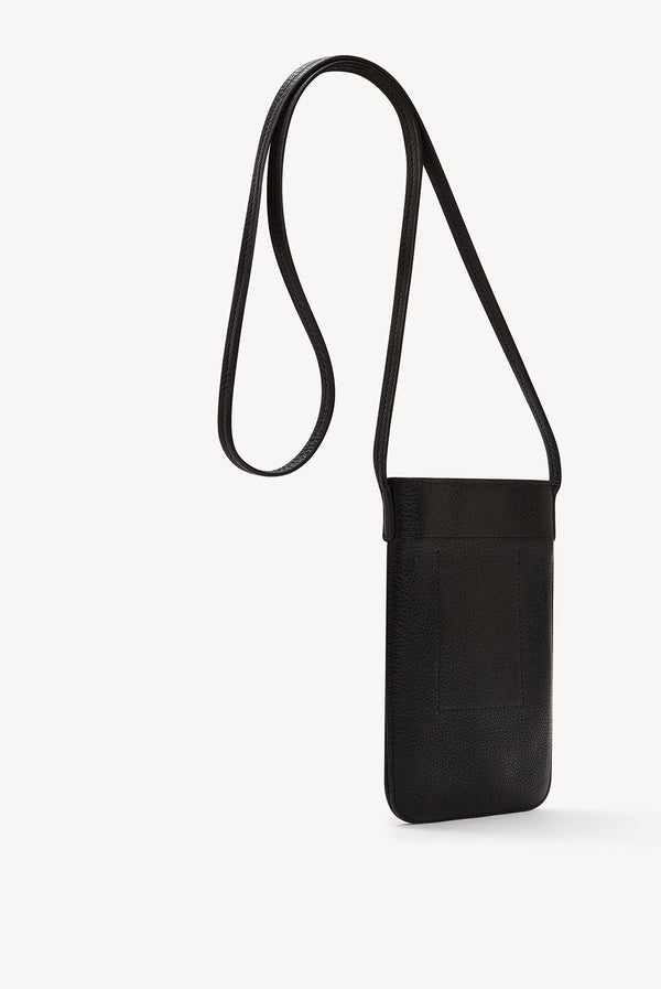 Gerard Darel Porte Téléphone En Cuir Grainé Intérieur Métallisé - LADYPHONE