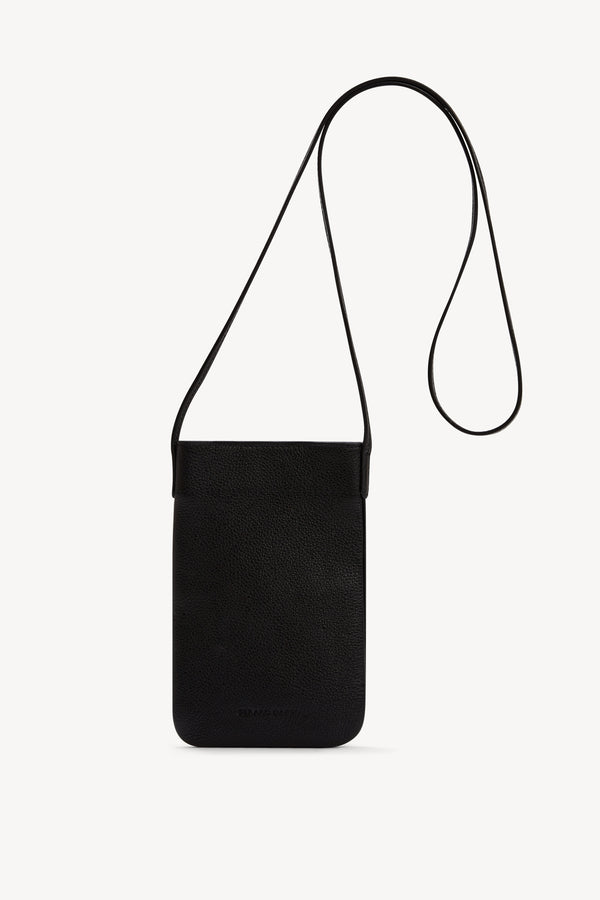 gerard darel Porte téléphone en cuir grainé intérieur métallisé - LADYPHONE