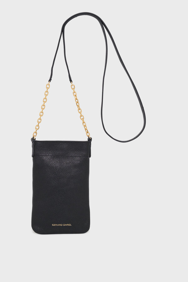 gerard darel Porte téléphone en cuir - LE CHARLOTTE PHONE