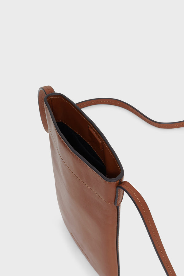 Gerard Darel Porte Téléphone En Cuir Lisse - LADYPHONE