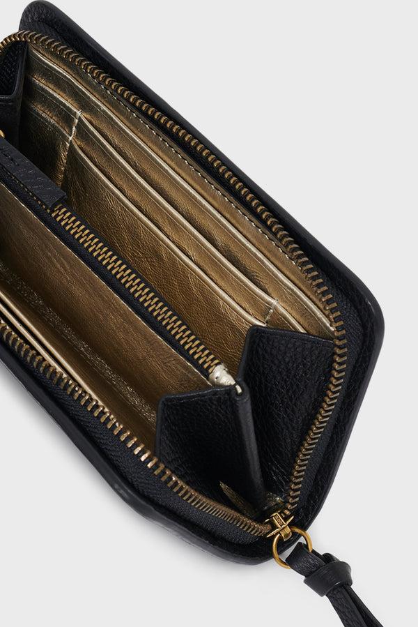 Gerard Darel Portefeuille En Cuir Grainé Intérieur Métallisé- WALLET