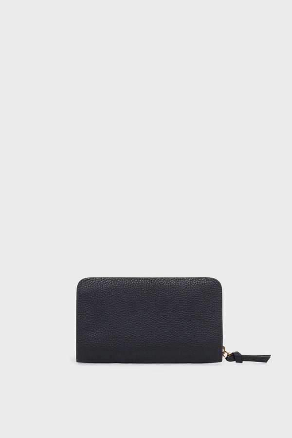 gerard darel Portefeuille en cuir grainé intérieur métallisé- WALLET