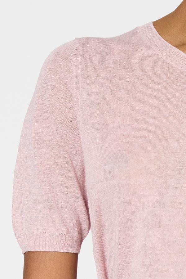 Gerard Darel Pull à Manches Courtes En Lin Mélangé - JAMY