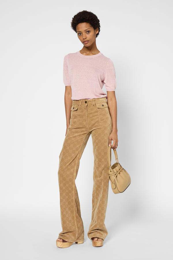 gerard darel Pull à manches courtes en lin mélangé - JAMY