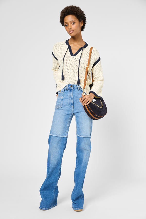 Gerard Darel Pull En Crochet Contrasté à Pompons - JORJA