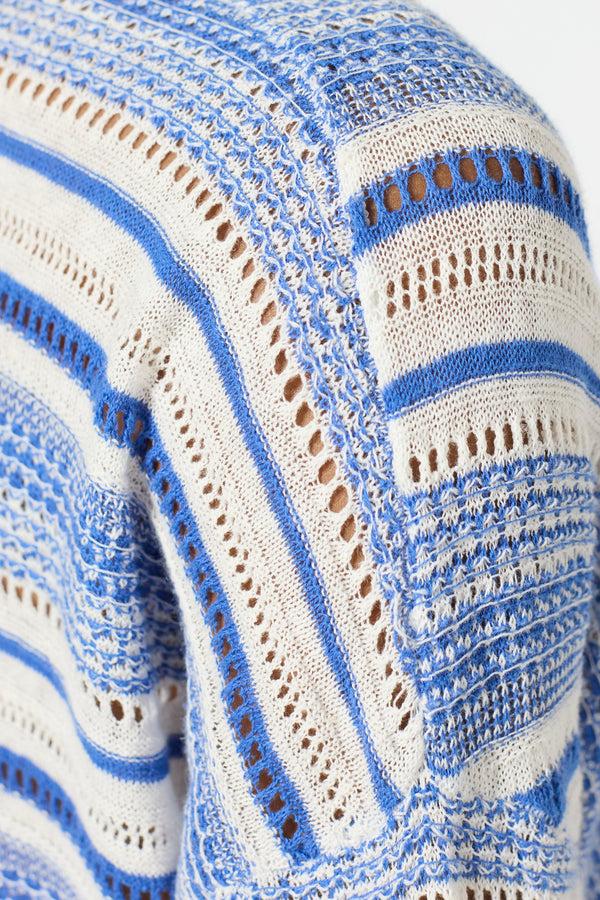 Gerard Darel Pull V En Lin Et Coton à Rayures - JOCELYN